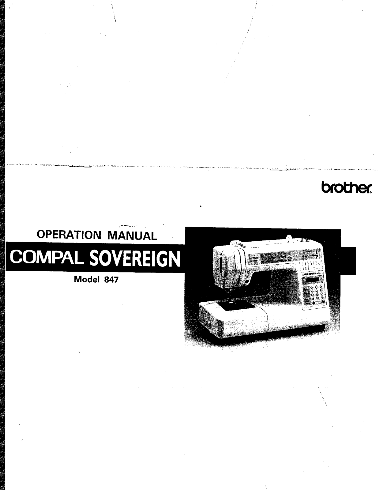 Brother Compal 847 Owner's Manual