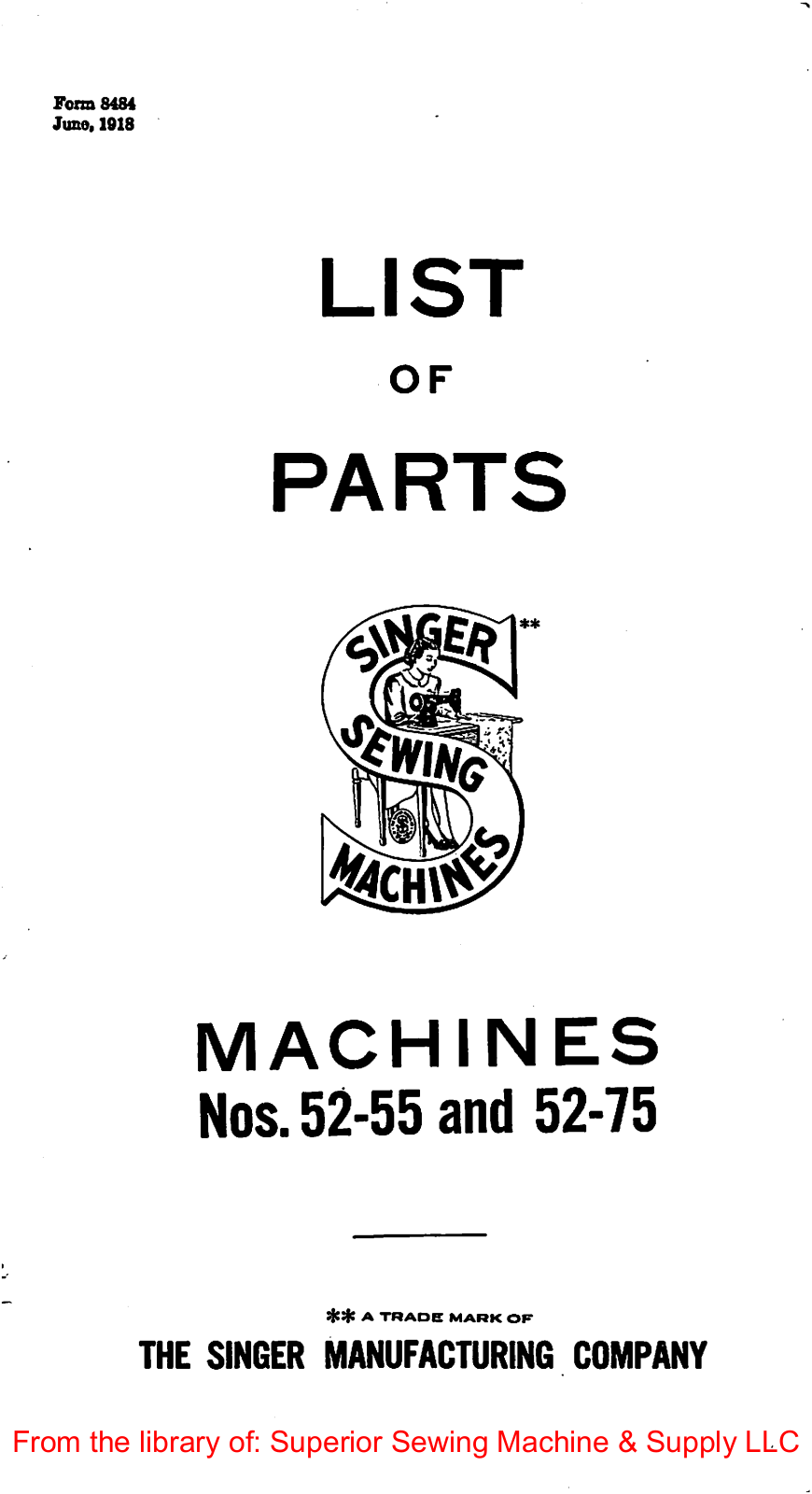Singer 52-55, 52-75 User Manual - ManualMachine.com