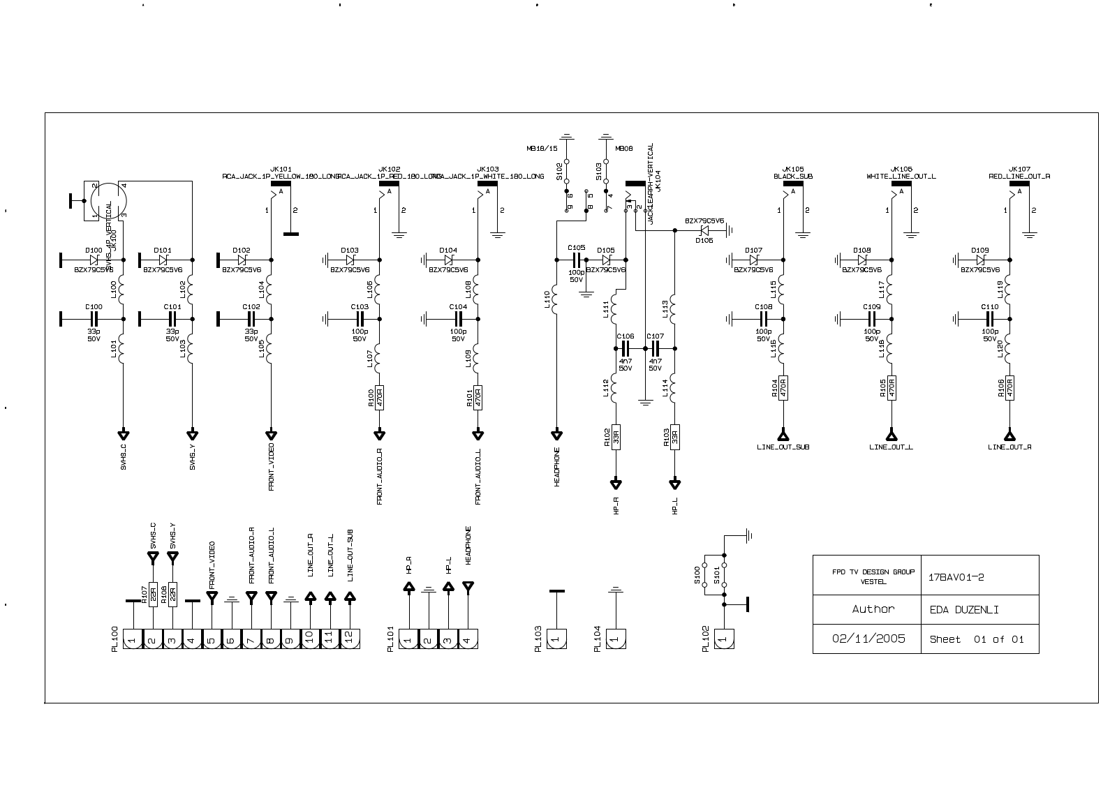 Vestel 17BAV01-2 schematic