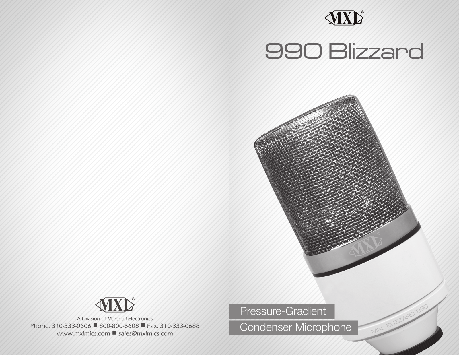 MXL 990 Blizzard User Manual