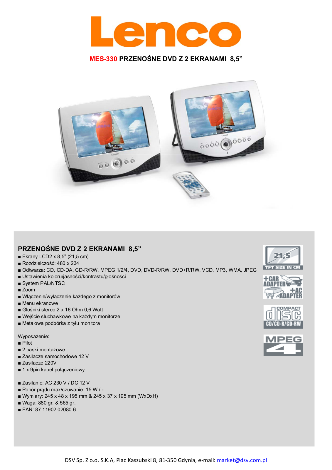 Lenco MES-330 BROCHURE