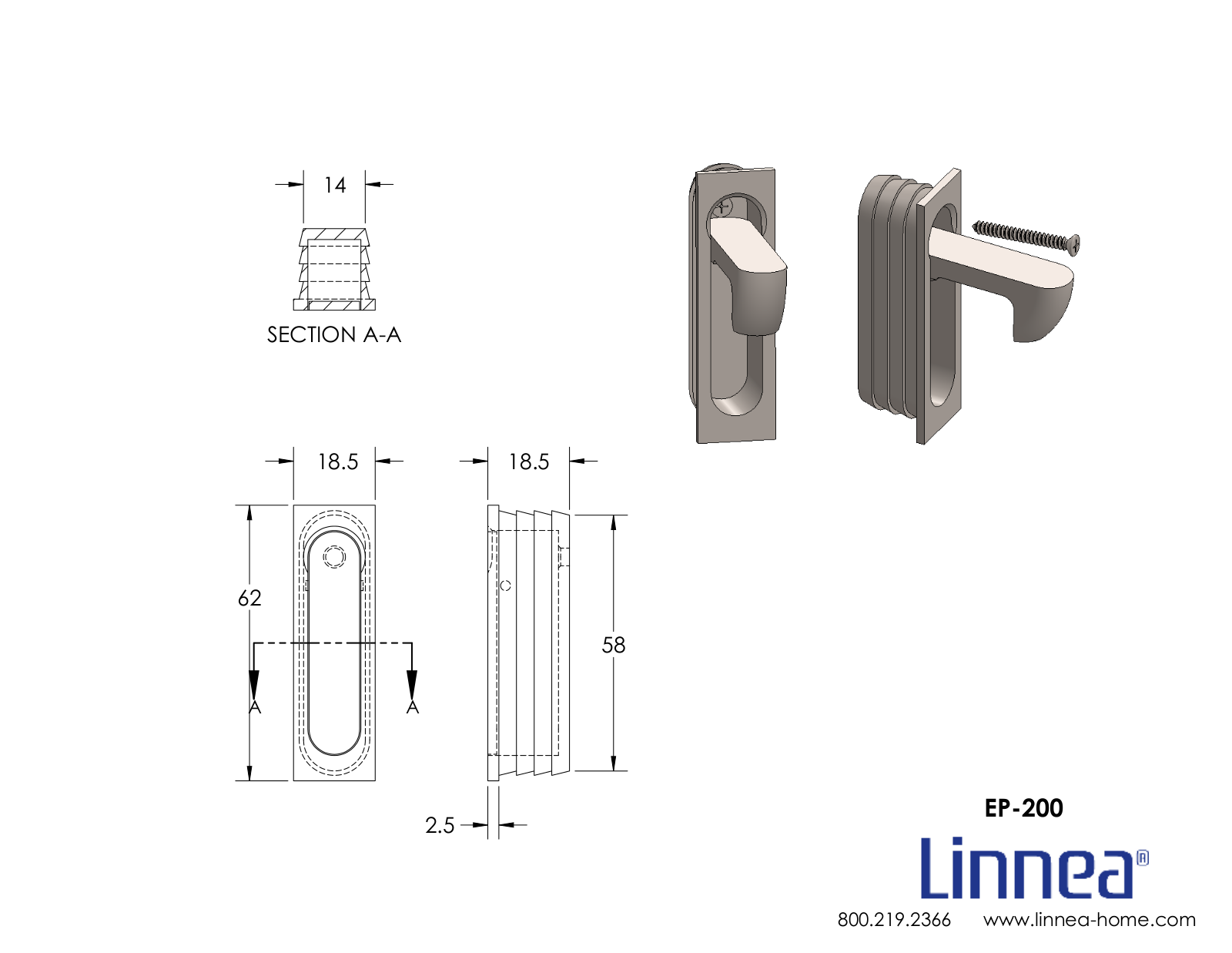 Linnea LNNE3113 Dimensions - ManualMachine.com