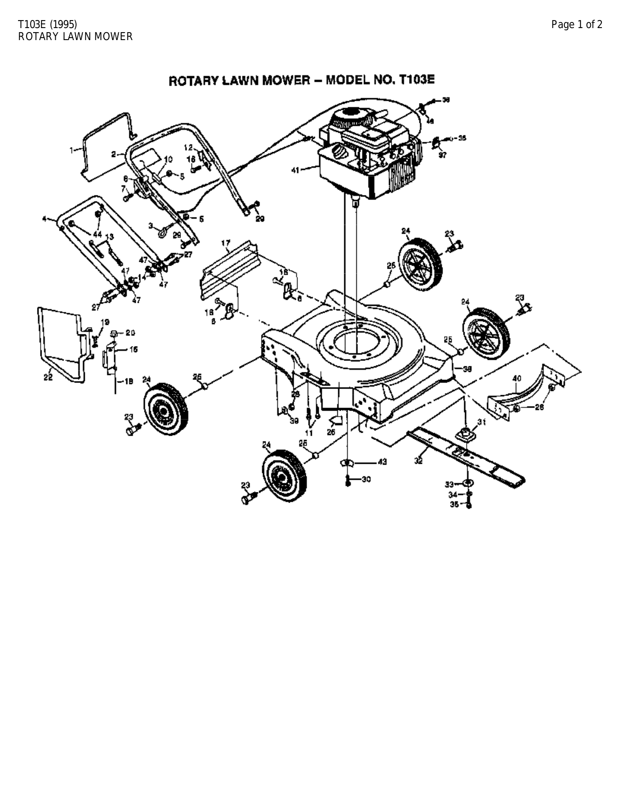 AYP T103E Parts List - ManualMachine.com