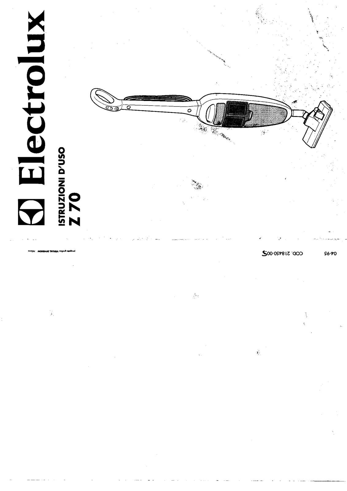 AEG Z70 User Manual
