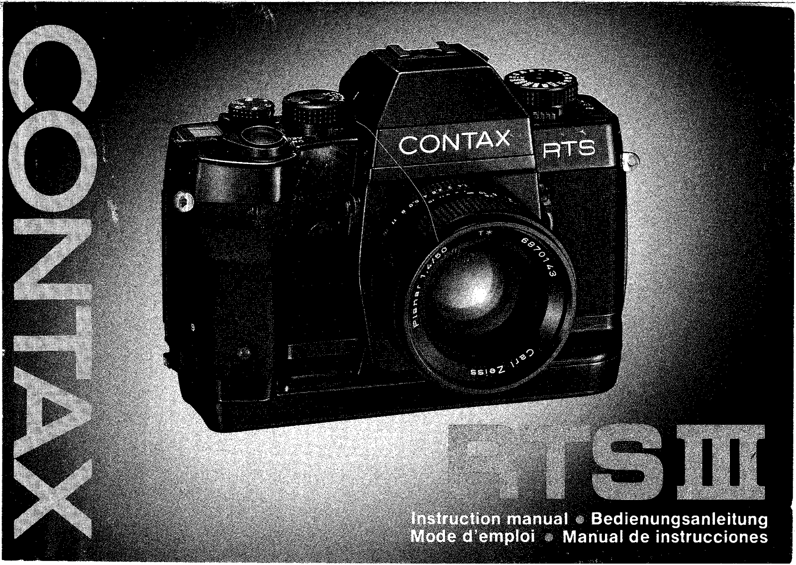 Contax RTS III Instruction Manual