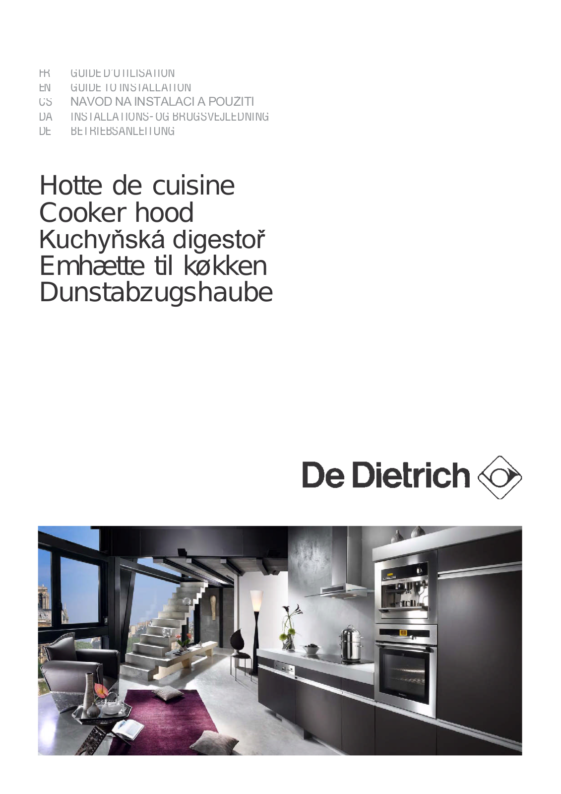 De dietrich DHD772X, DHD771X User Manual