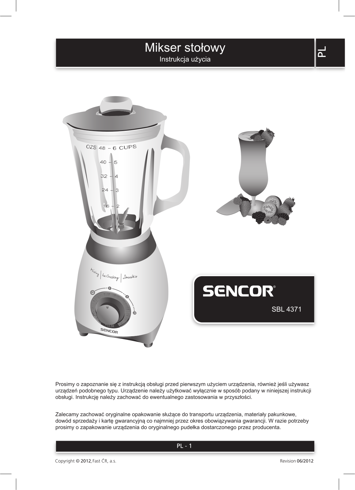 Sencor SBL 4371 User Manual