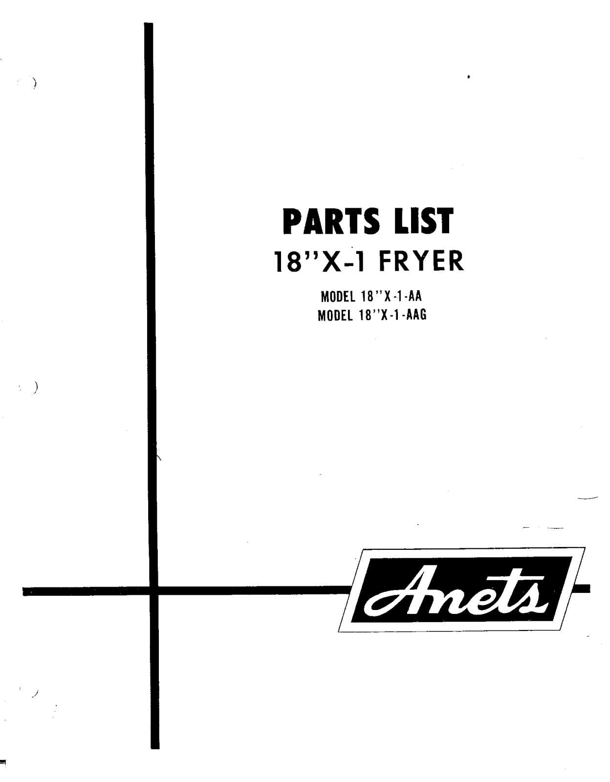 Anets 18X-1 Parts List