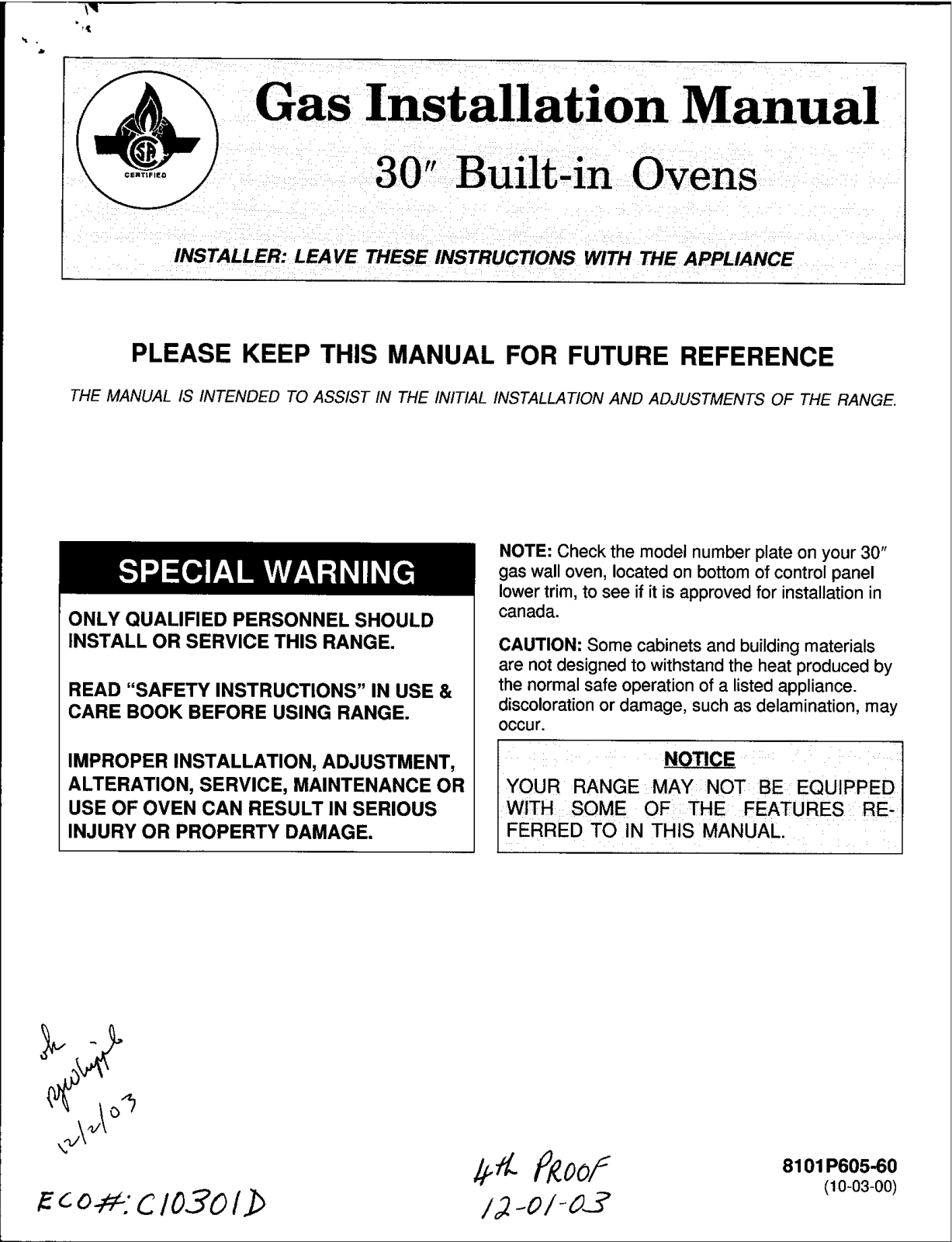 JENN-AIR JGW8130DDW, JGW8130DDB Installation Instructions