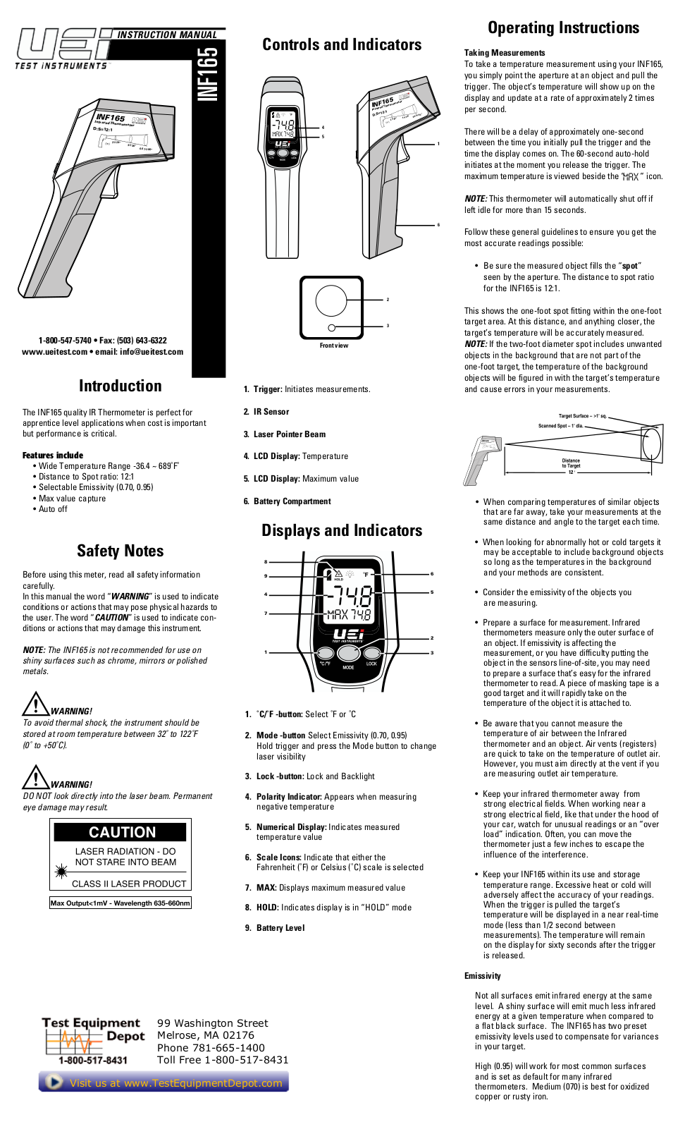 Uei INF165 User Manual