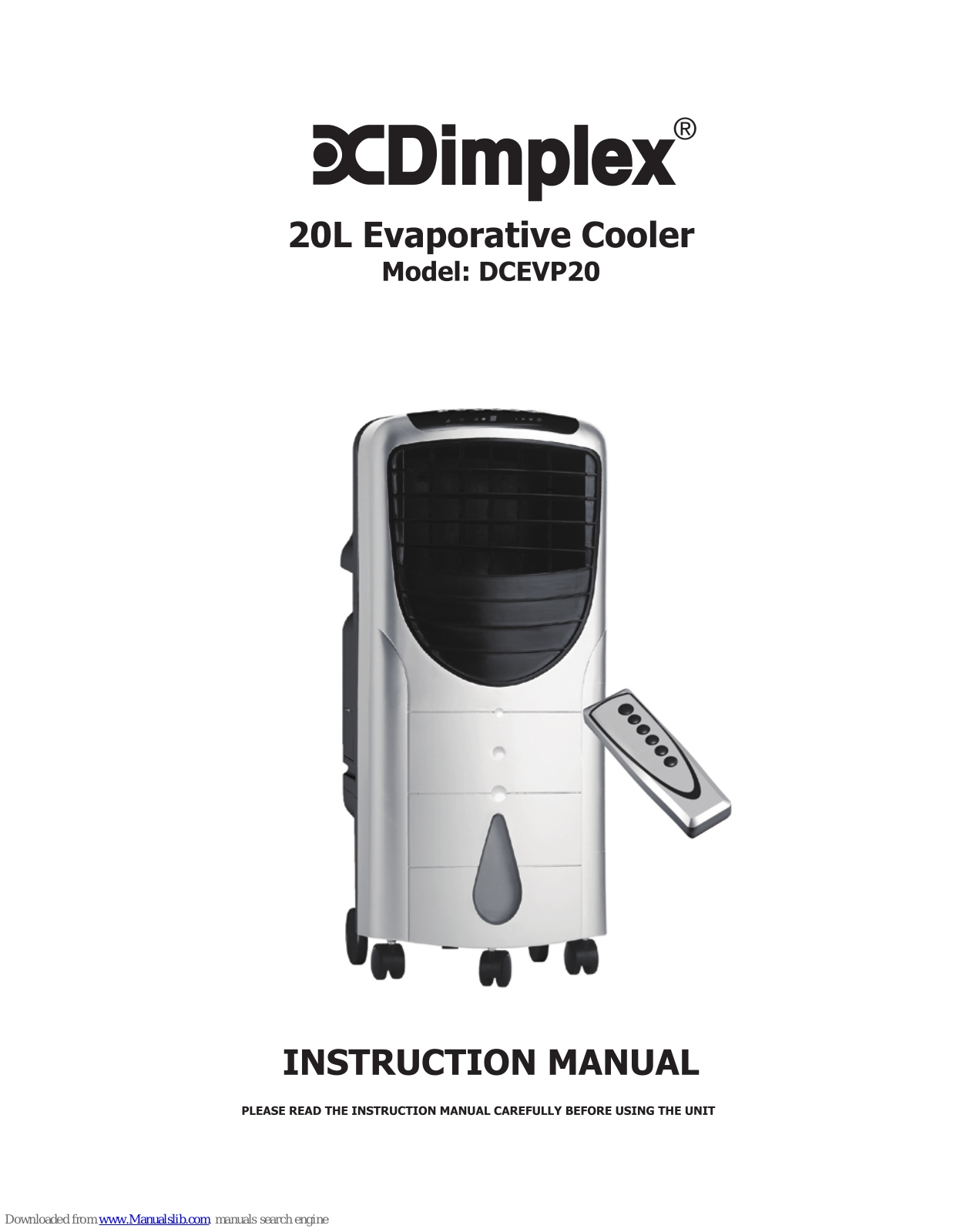 Dimplex DCEVP20 Instruction Manual