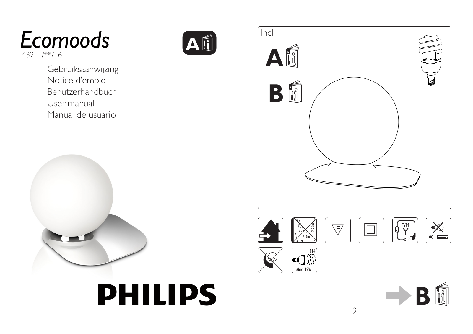 PHILIPS 432111116 User Manual