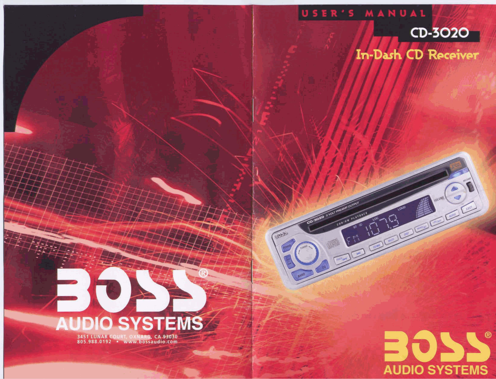 Boss CD-3020 User Manual