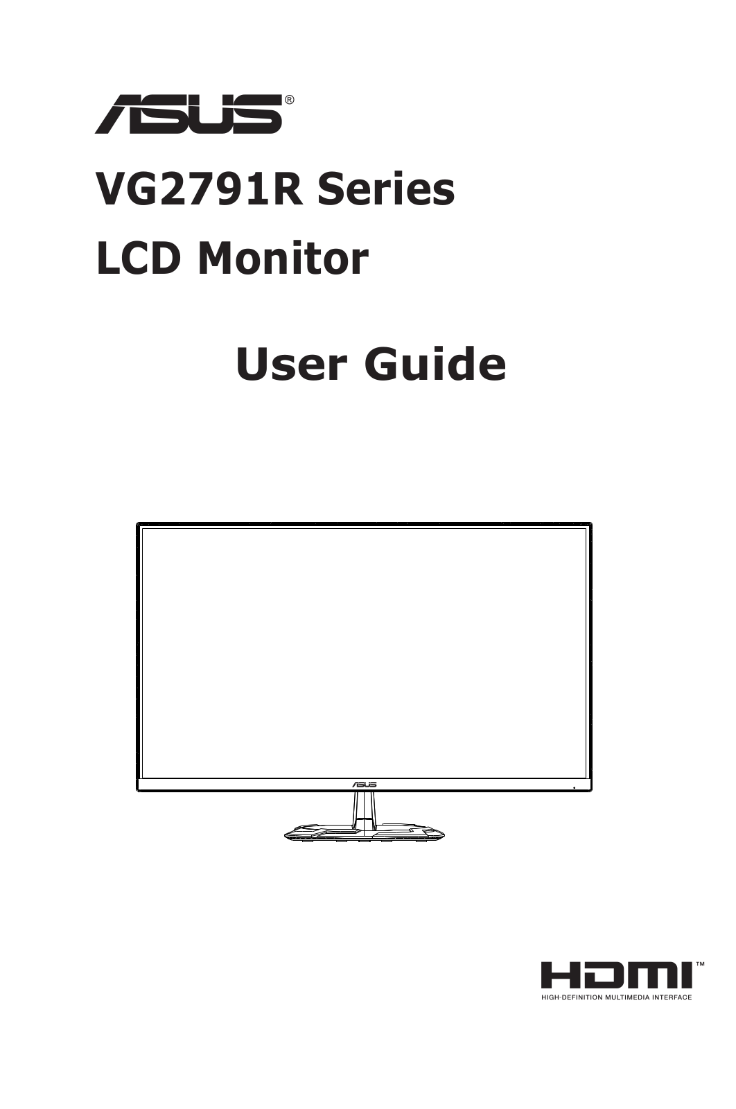 ASUS VG2791R User Manual