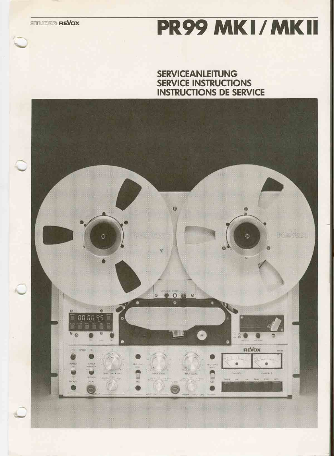 REVOX PR99MK2 Service Manual