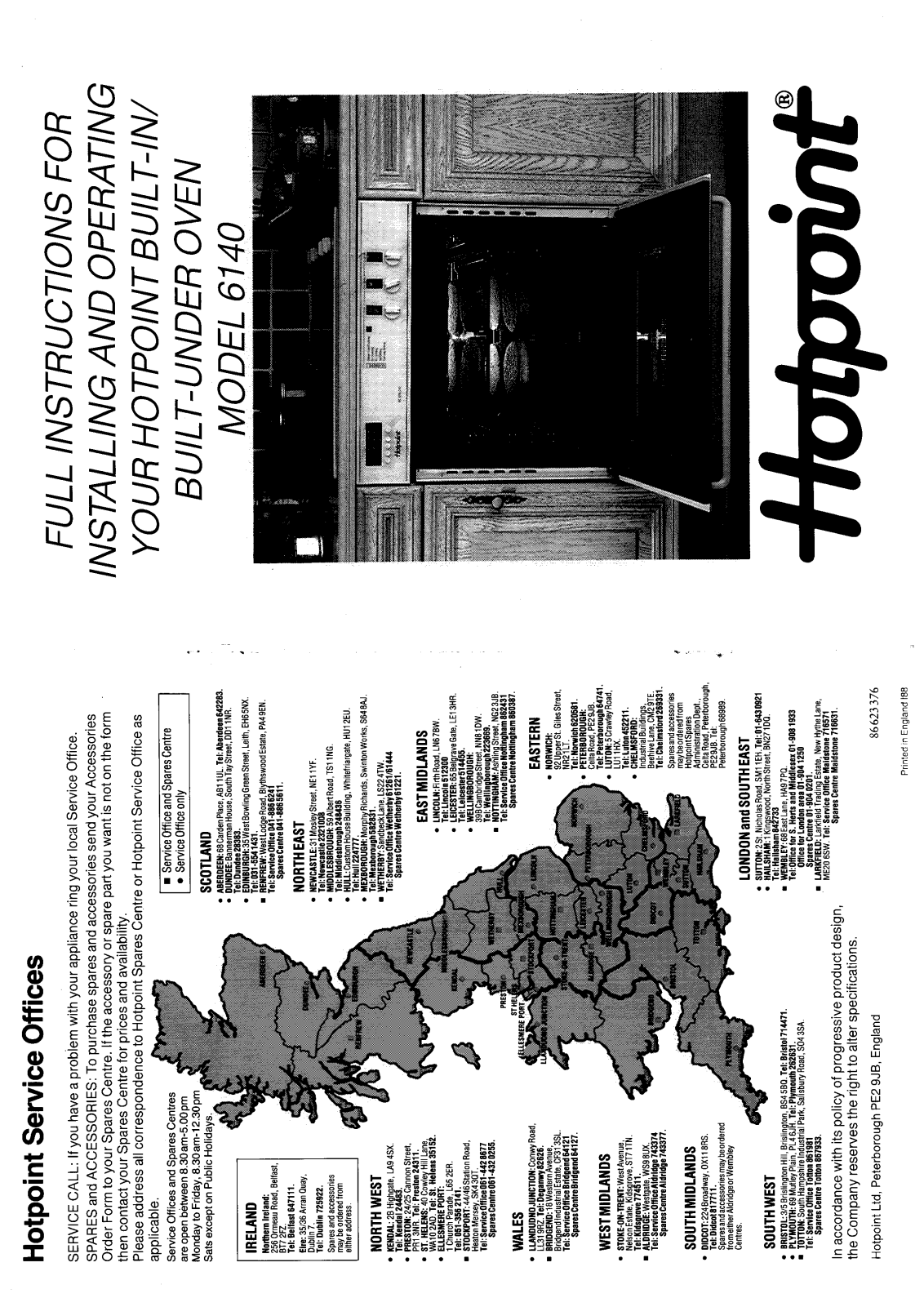 Hotpoint 6140 User Manual