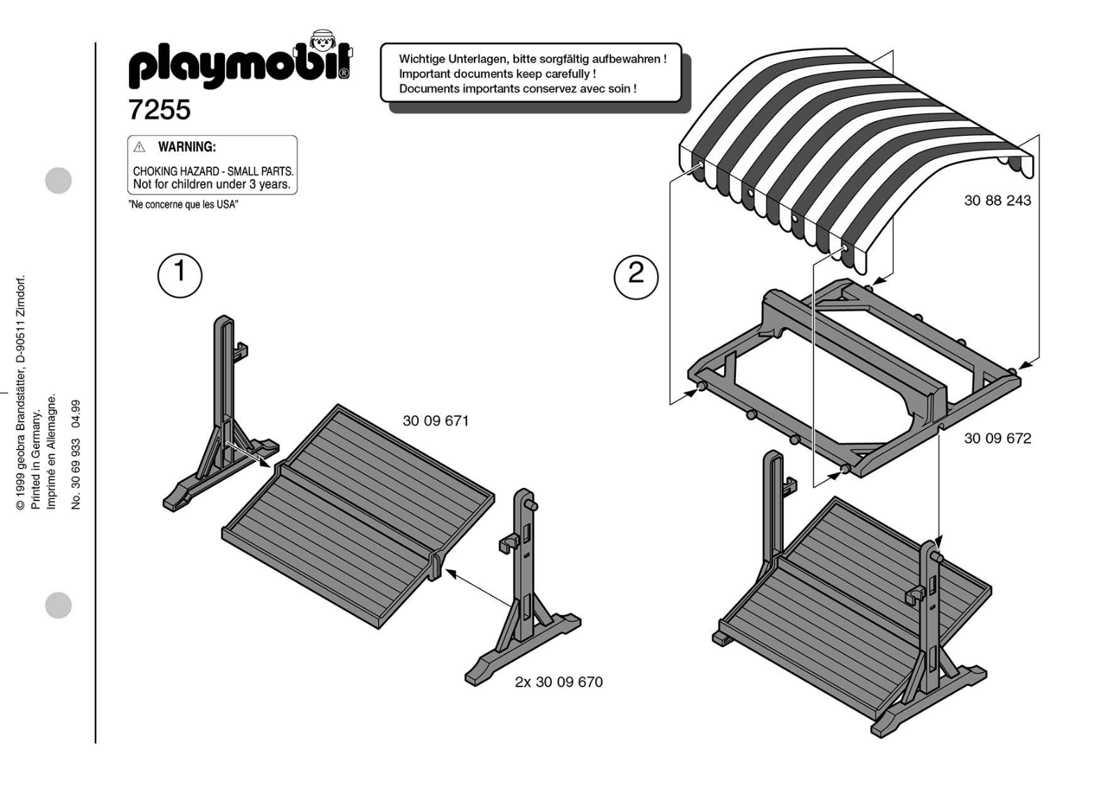 Playmobil 7255 Instructions