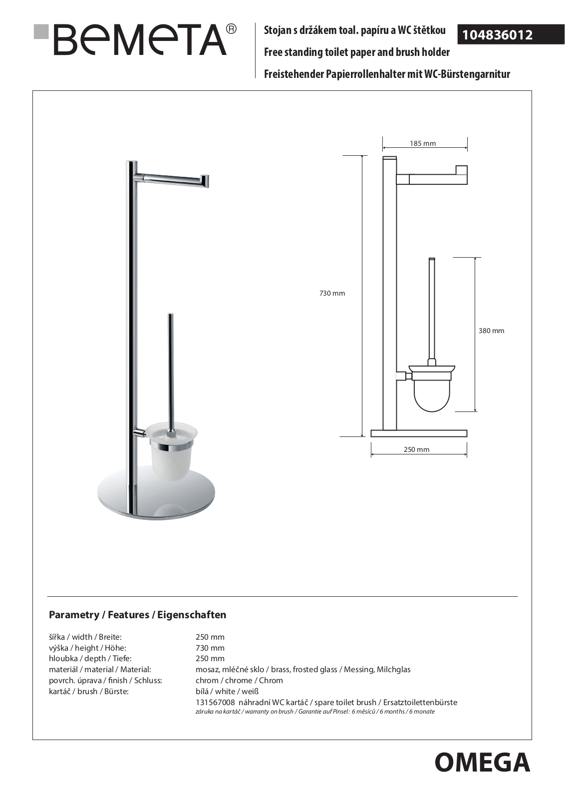 Bemeta Omega 104836012 User guide