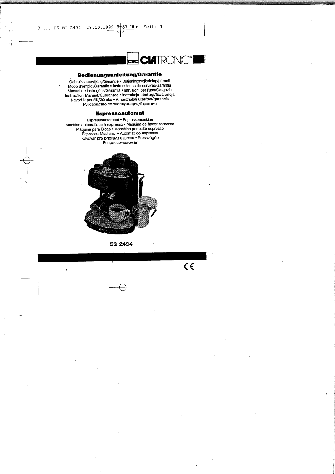 Clatronic ES 2494 User Manual