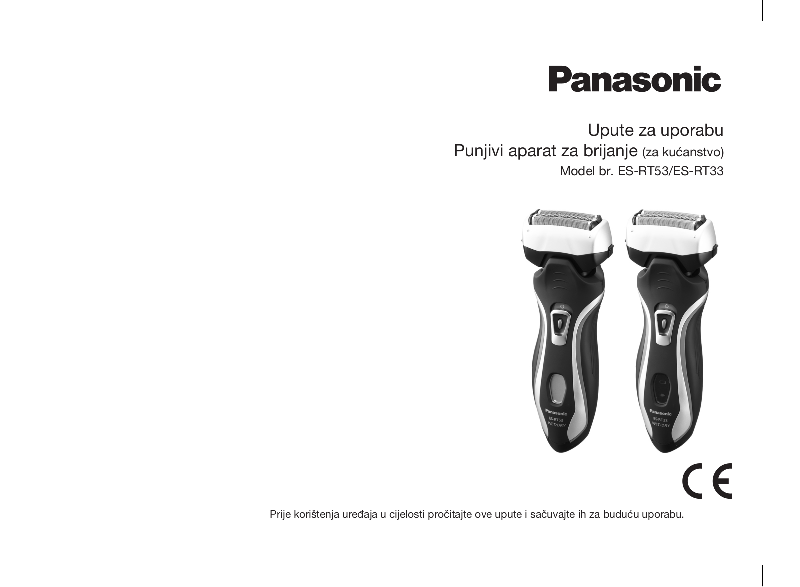 Panasonic ES-RT33, ES-RT53 User Manual