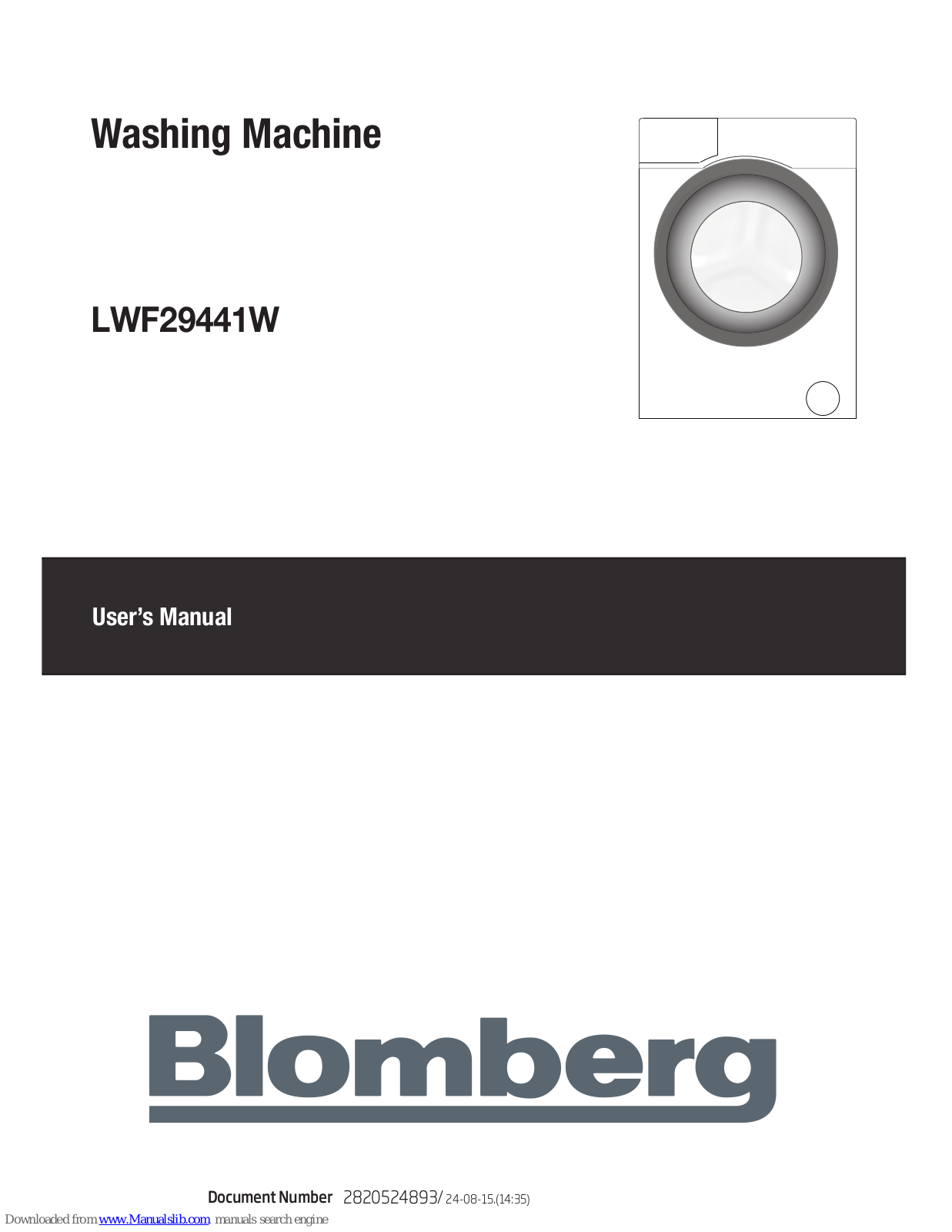 Blomberg LWF29441W User Manual