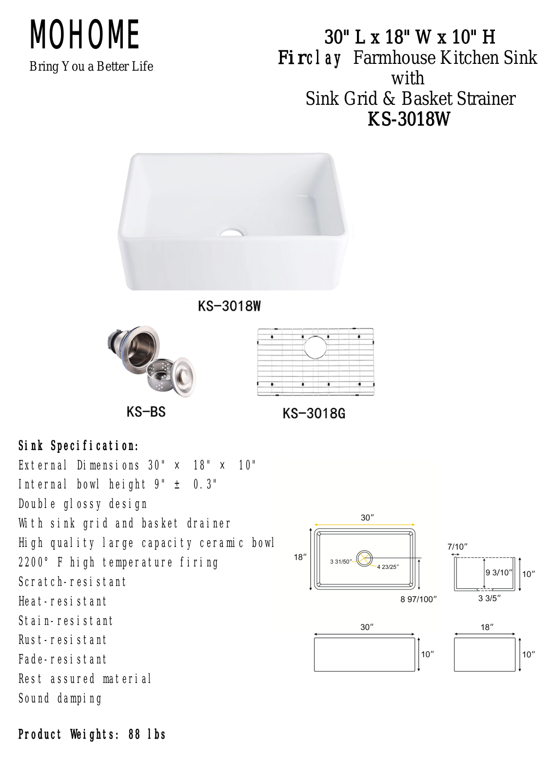 MOHOME MAOM1058 Specifications - ManualMachine.com