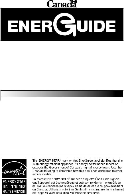 Whirlpool WTW5800B, WTW5840B Energy label