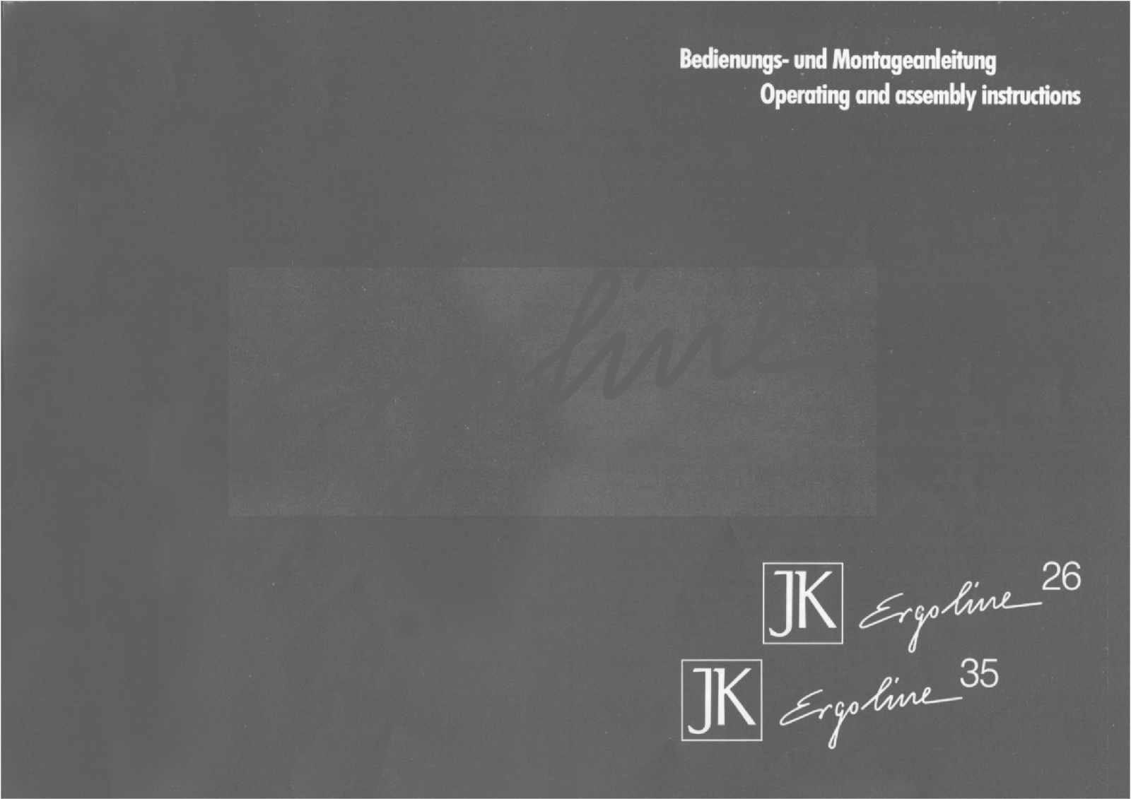 JK Ergoline 26, 35 User Manual