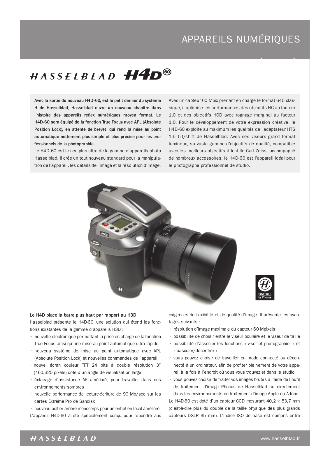 Hasselblad H4D-60 User Manual