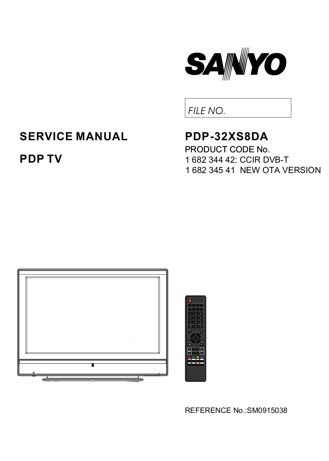 Sanyo PDP-32XS8DA Schematic