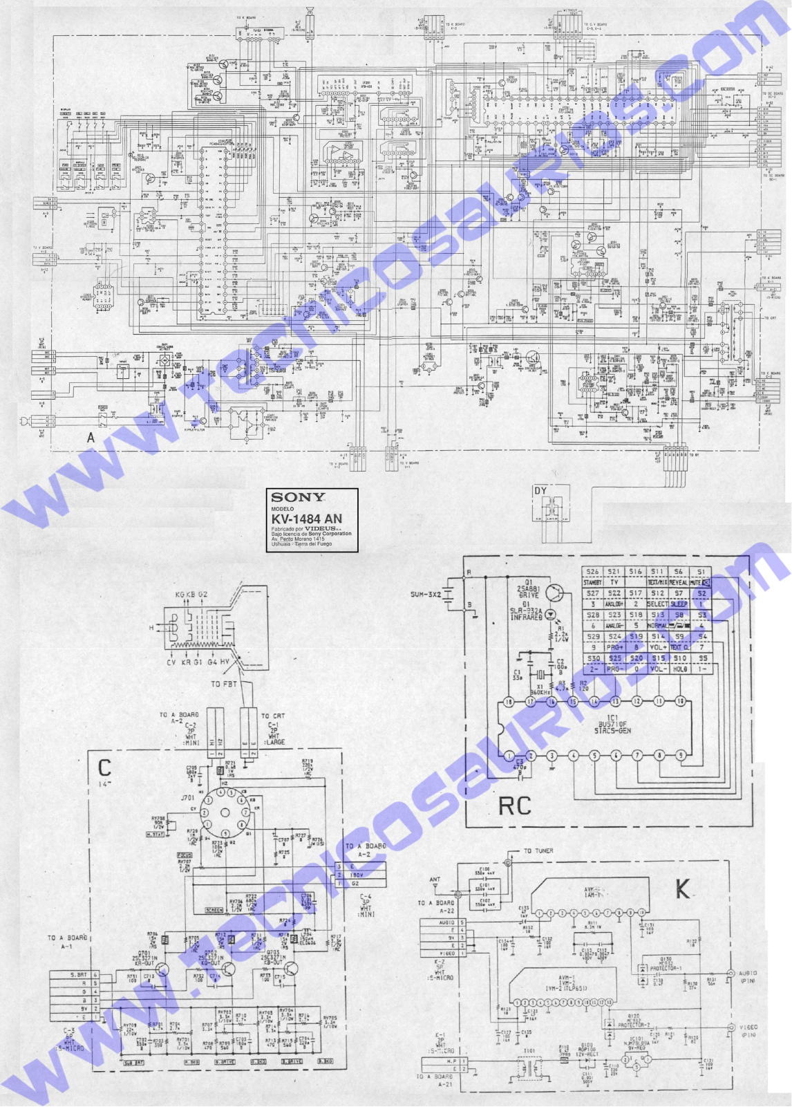 SONY 101L Diagram