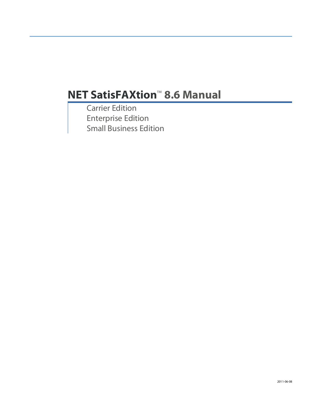 FaxBack NET SatisFAXtion 8.6 User Manual - ManualMachine.com