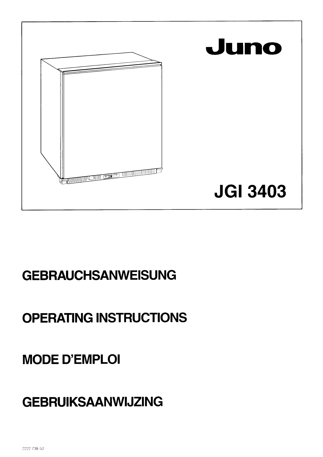 Juno JGI 3403 User Manual