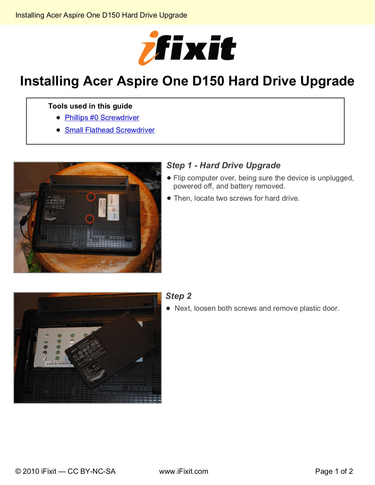 acer Installing-Hard-Drive-Upgrade-3086 Datasheet - ManualMachine.com