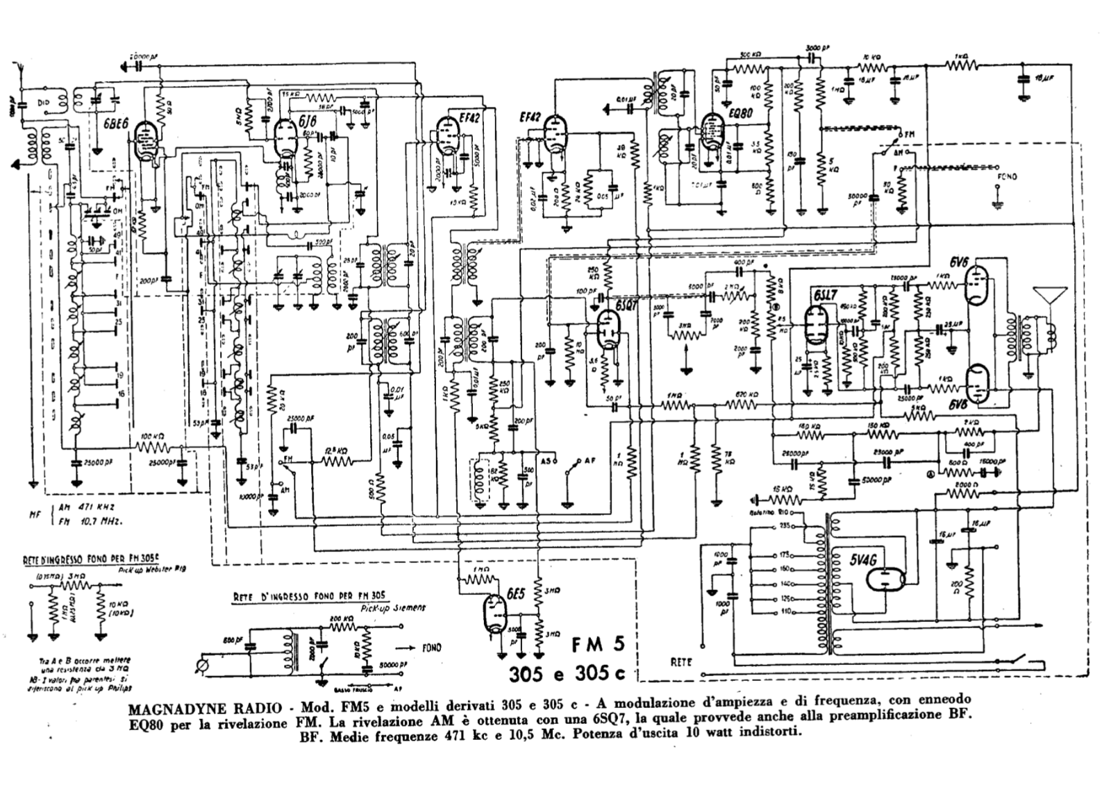 Magnadyne fm5 schematic