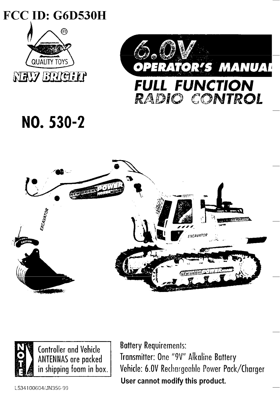 New Bright Co 530H User Manual