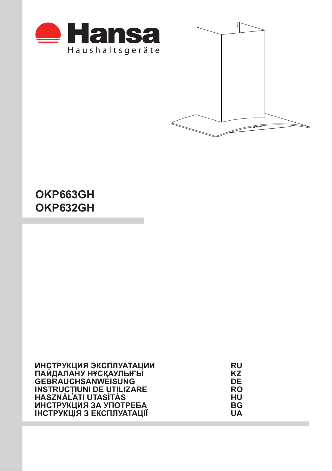 Hansa OKP 632 GH User manual