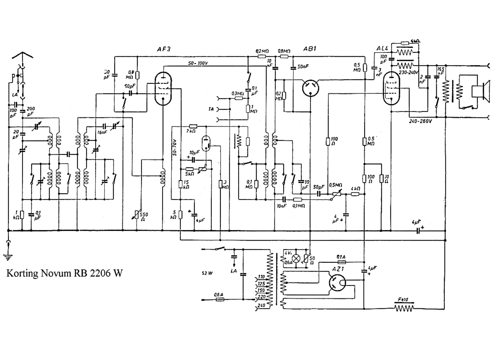 Körting RB-2206-W-Novum Schematic