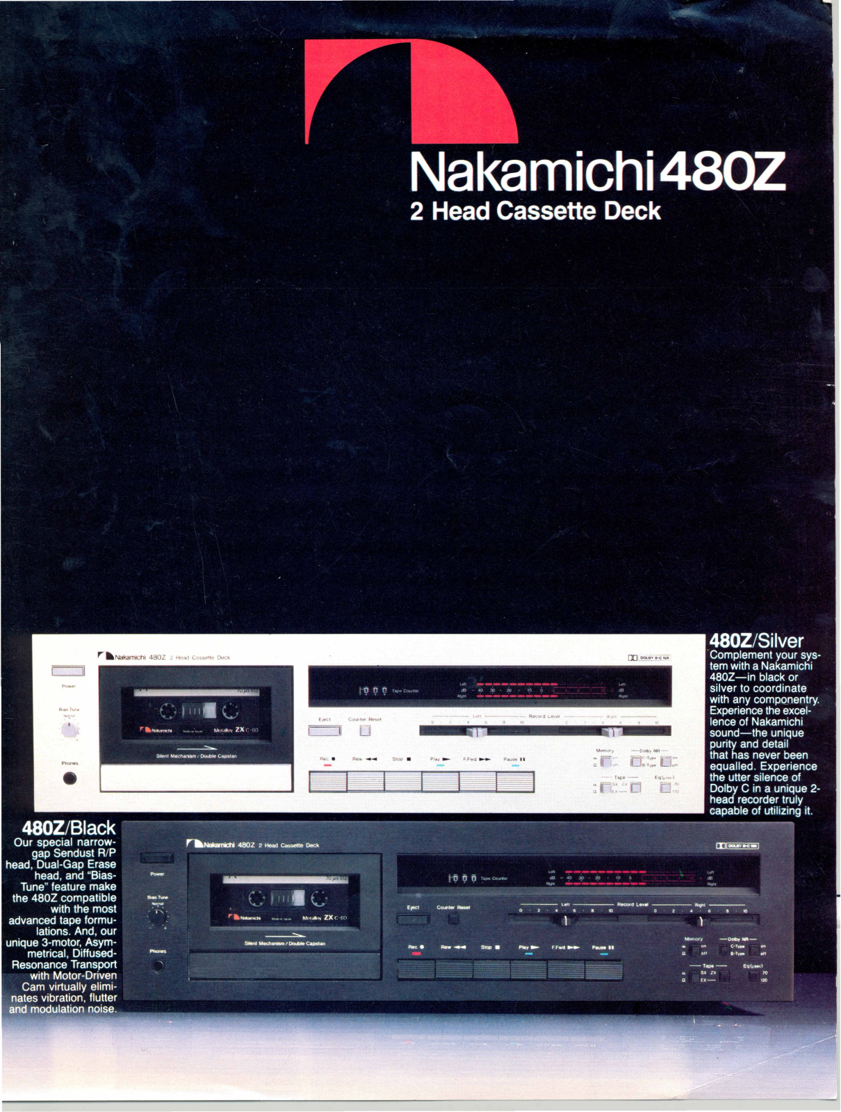 Nakamichi 480-Z Brochure