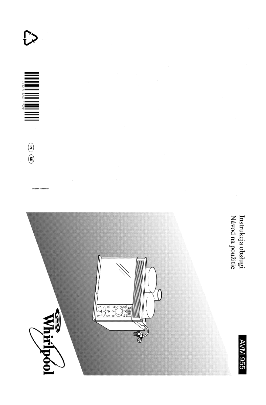 Whirlpool AVM 955/WP/AV User Manual