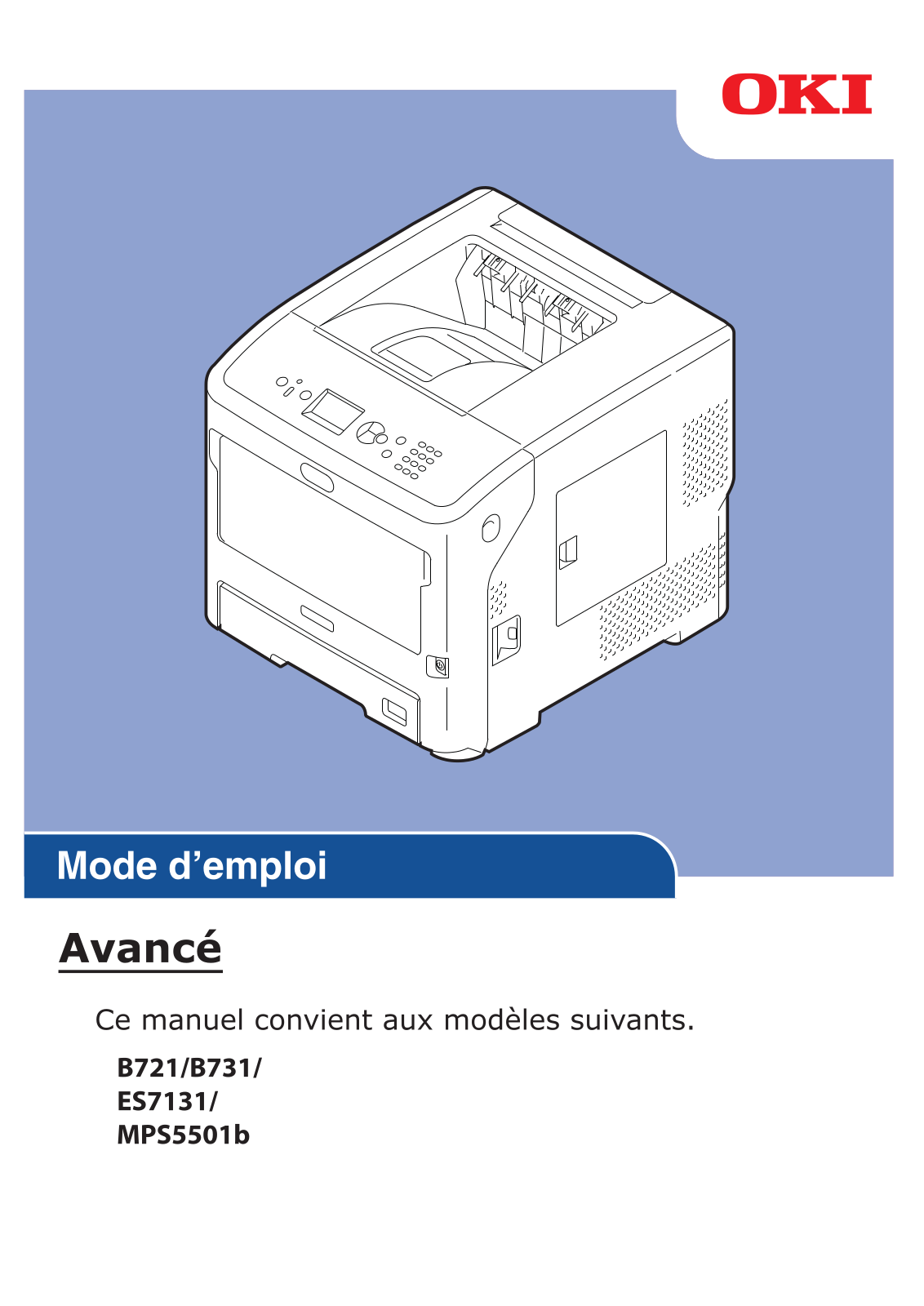 Oki B721, ES7131, MPS5501b, B731 Advanced User Guide