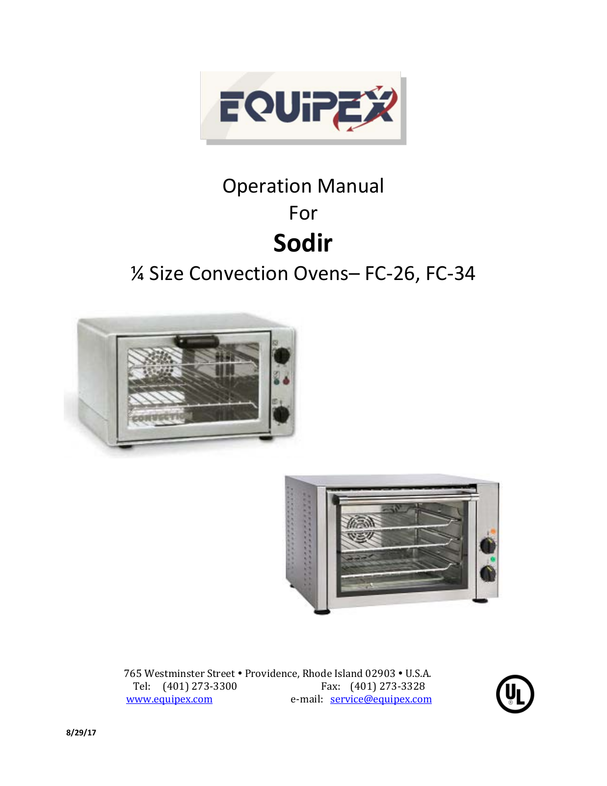 Equipex FC-26, FC-26/1, FC-34, FC-34/1 Manual - ManualMachine.com