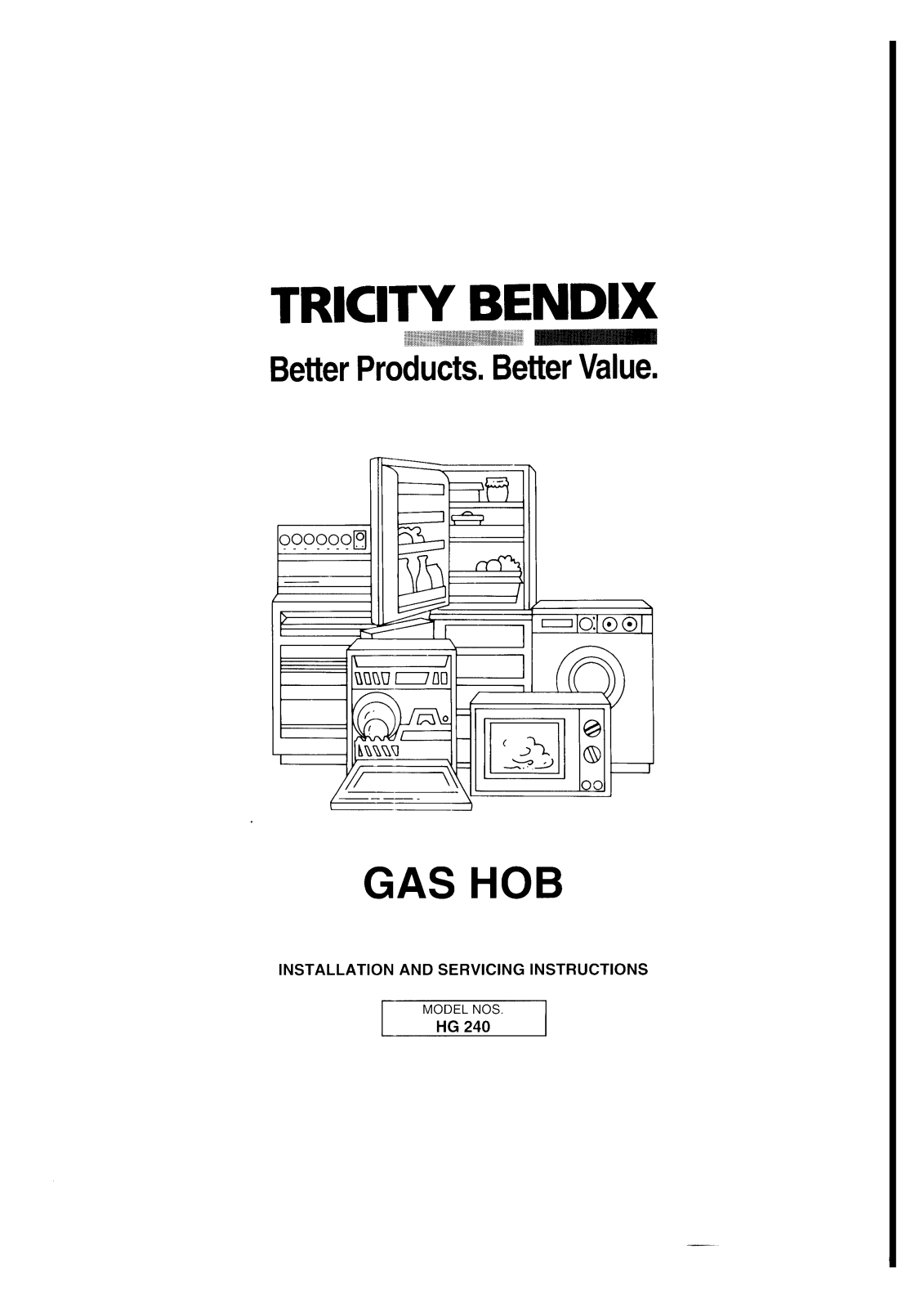 tricity bendix HG240W, HG240B User Manual