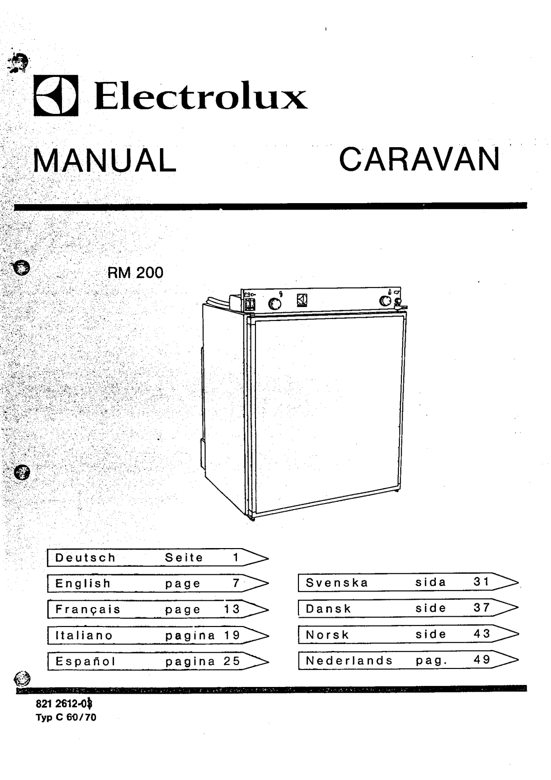 AEG RM200B User Manual