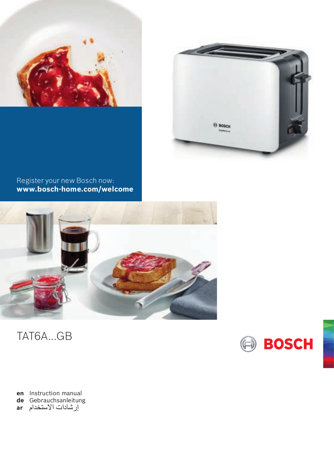 Bosch TAT6A111GB, TAT6A113GB, TAT6A114GB, TAT6A913GB Instruction manual