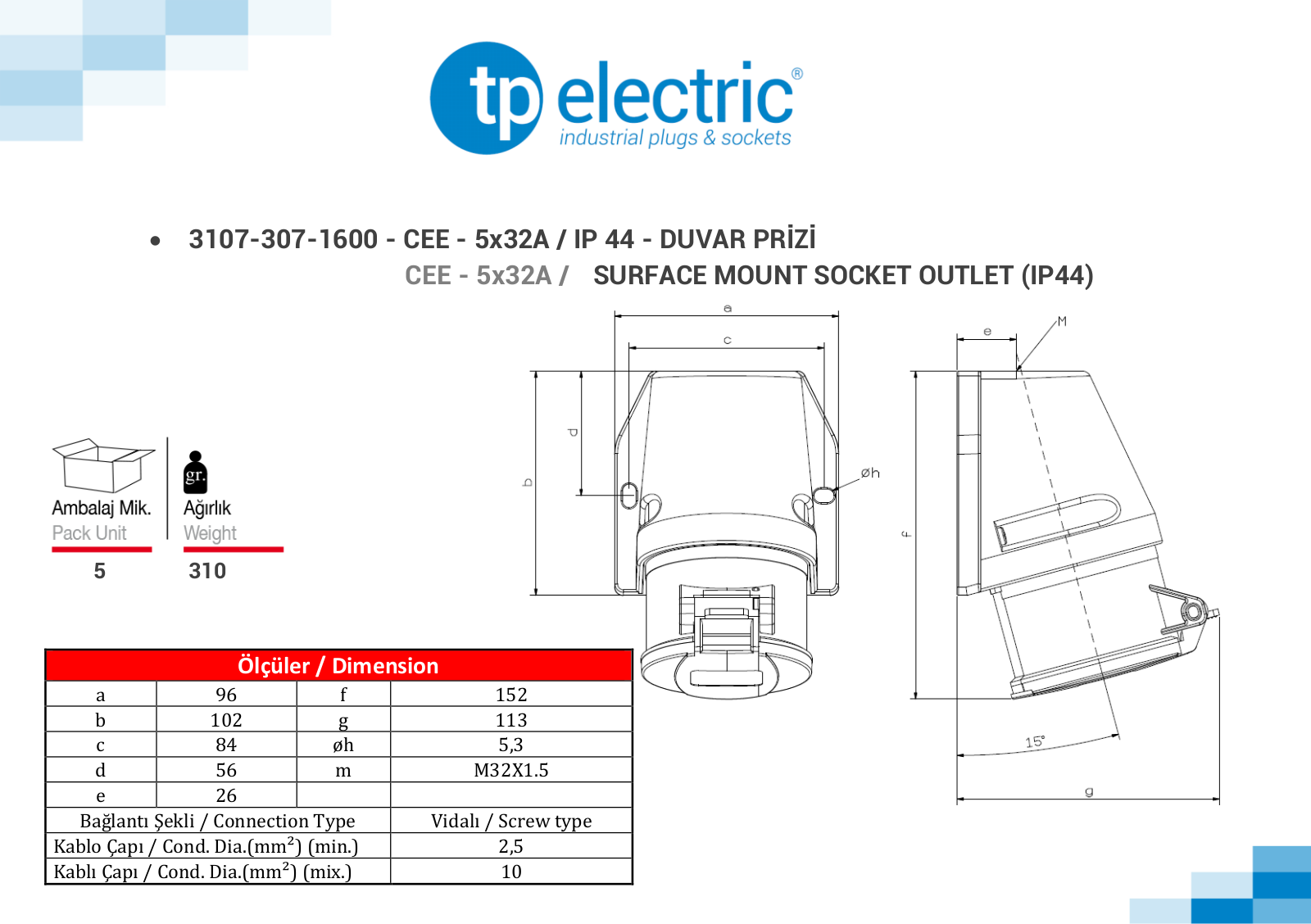 Datasheet 3107-307-1600 Specification - ManualMachine.com