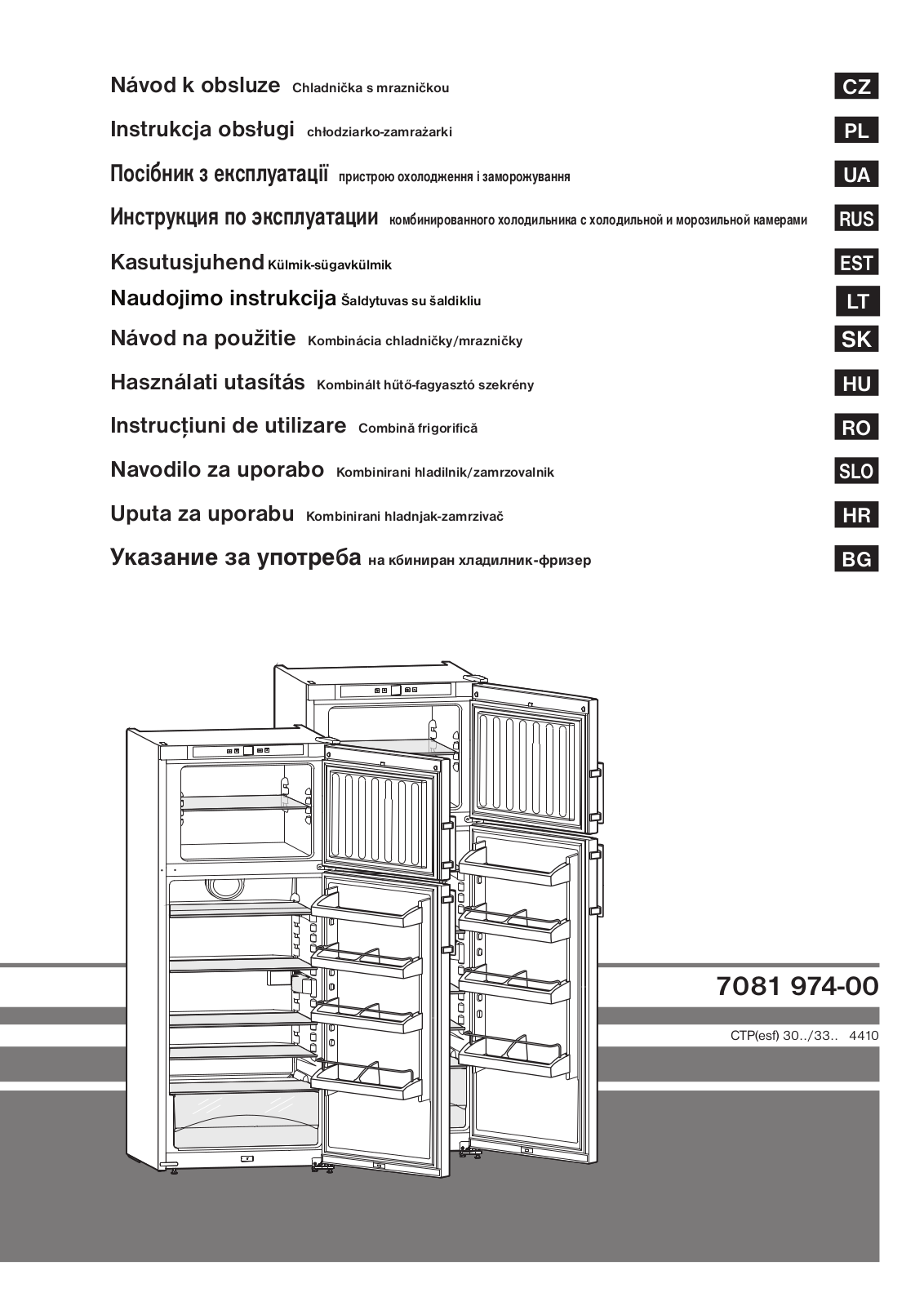 LIEBHERR CTesf 3306-20, CT 3306-20 User Manual