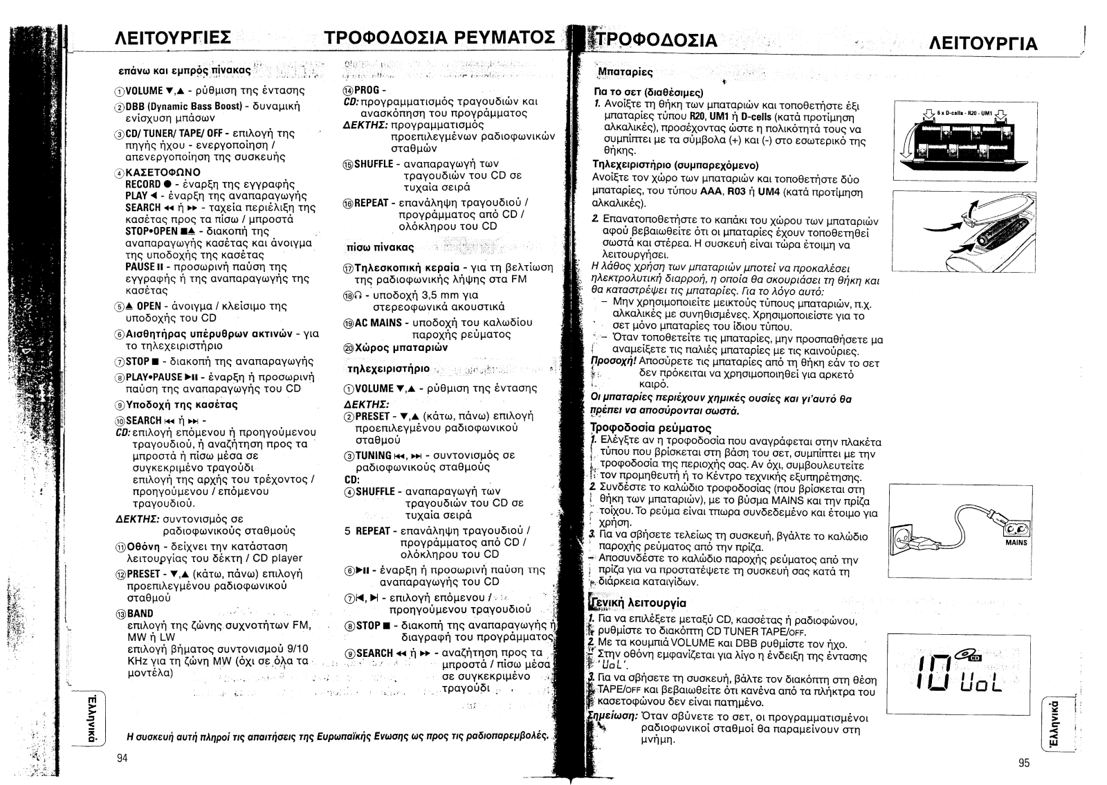 Philips AZ1020 User Manual