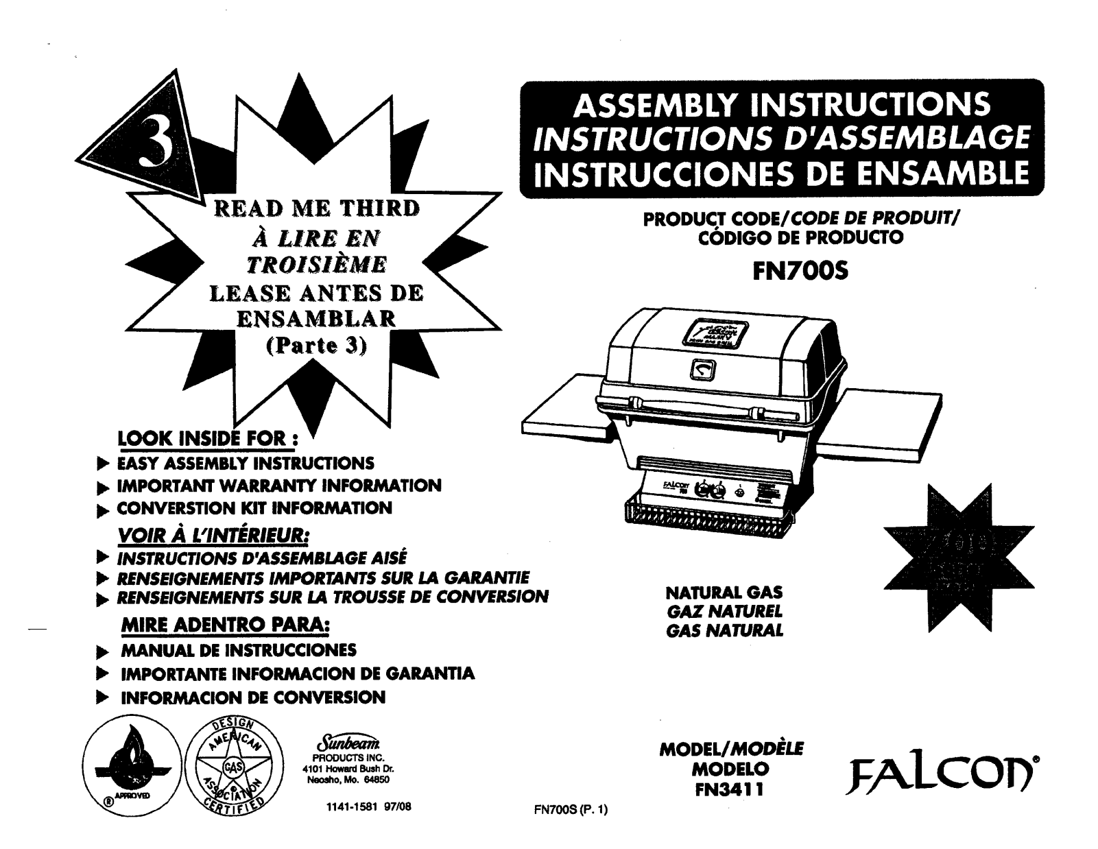 Falcon Fn3411 Owner's Manual