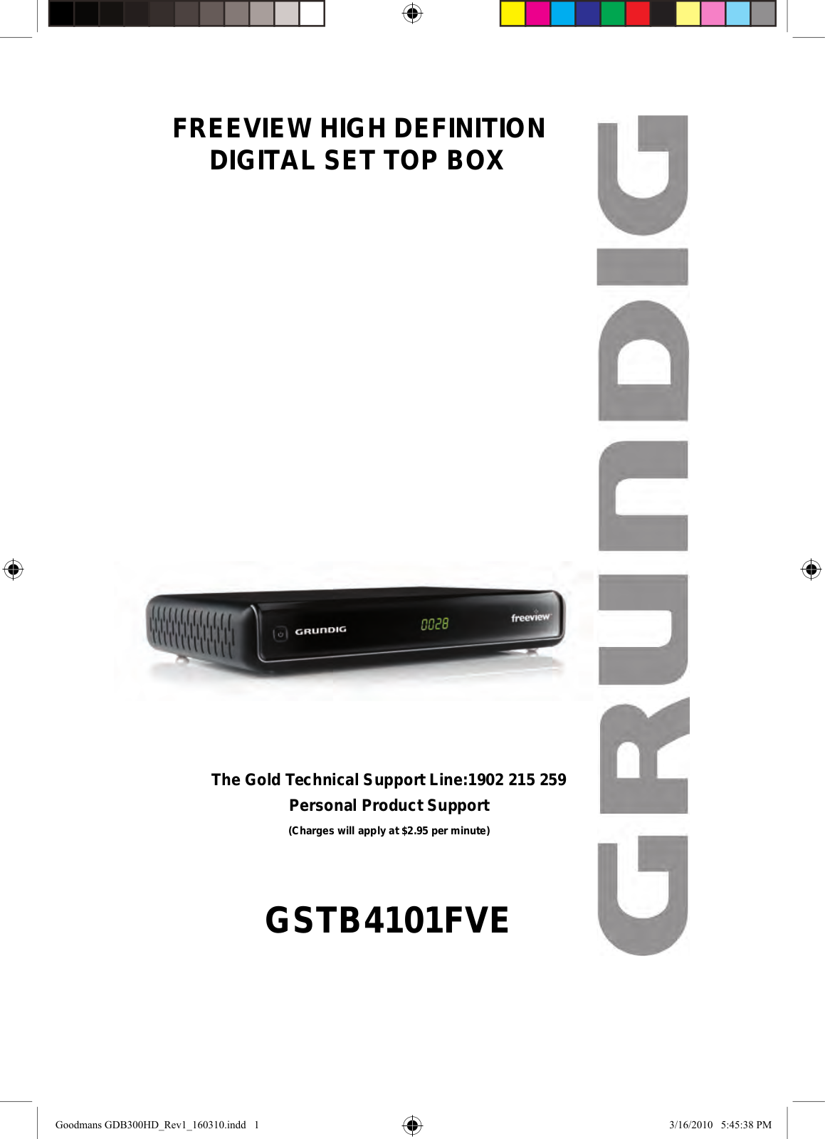 Grundig GSTB4101FVE Owner Manual